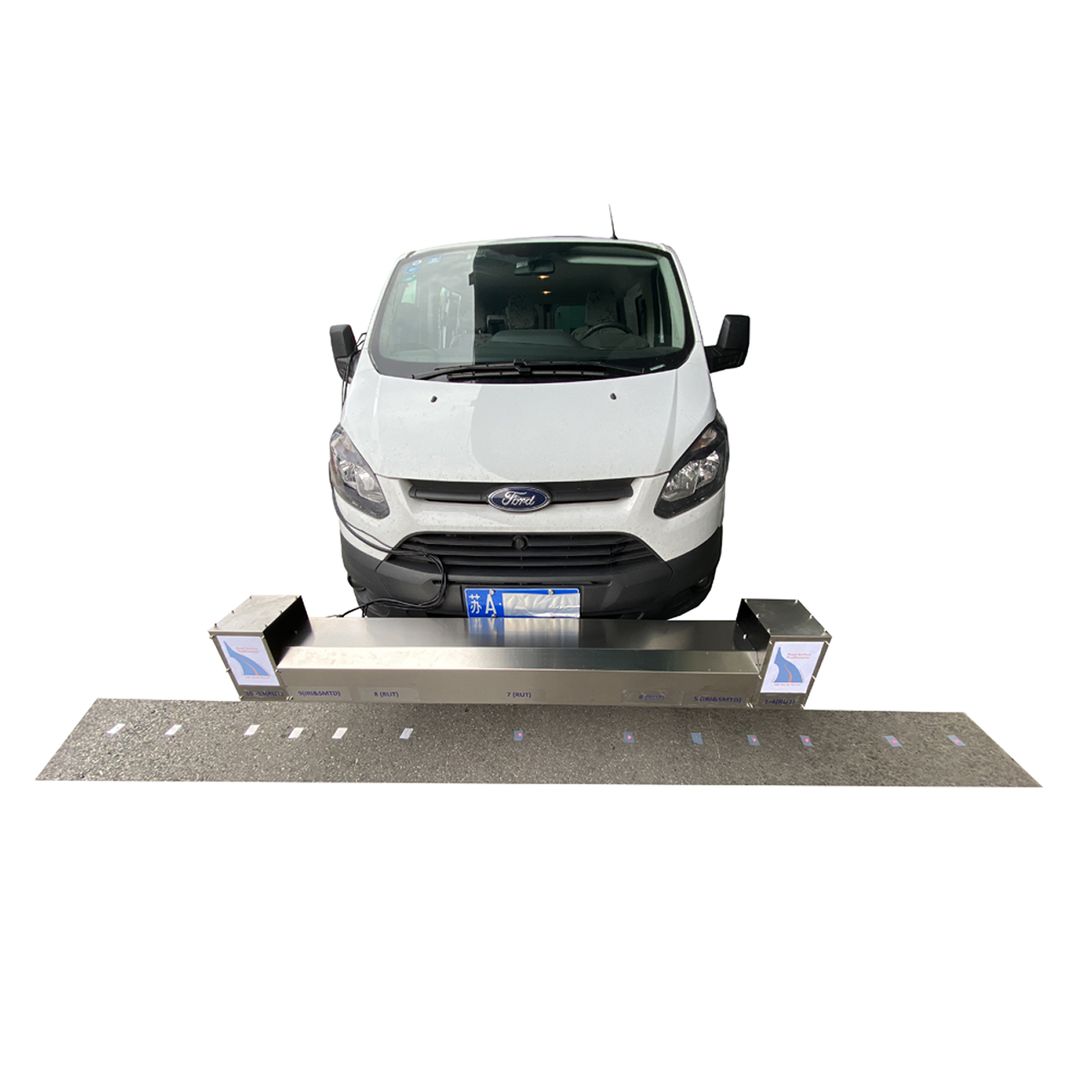 Regla plegable de 3 metros Road Surface Profiler para pruebas de pavimento